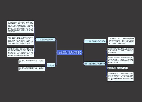 监视居住6个月抵刑期吗