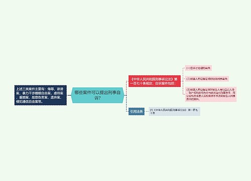 哪些案件可以提出刑事自诉?