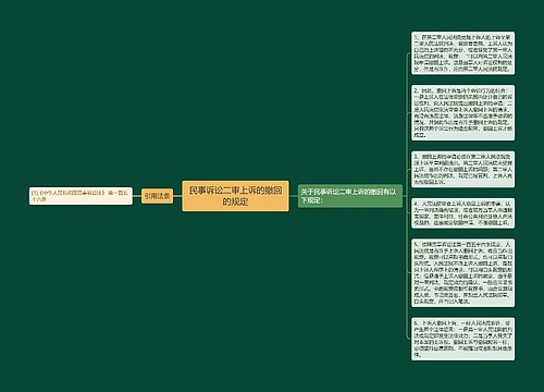 民事诉讼二审上诉的撤回的规定