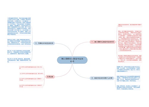 确认调解协议裁定书生效时间