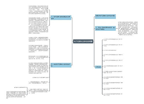电子证据认定存在的问题