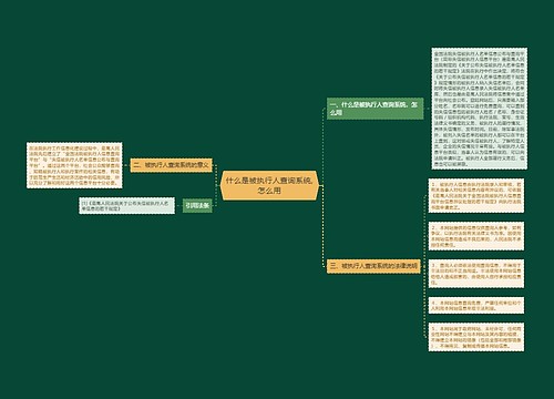 什么是被执行人查询系统,怎么用
