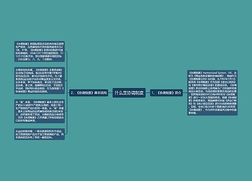 什么是协调制度思维导图