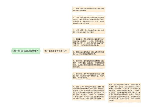 执行措施有哪些种类？