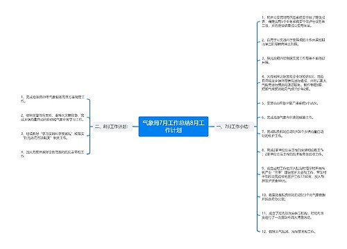 气象局7月工作总结8月工作计划