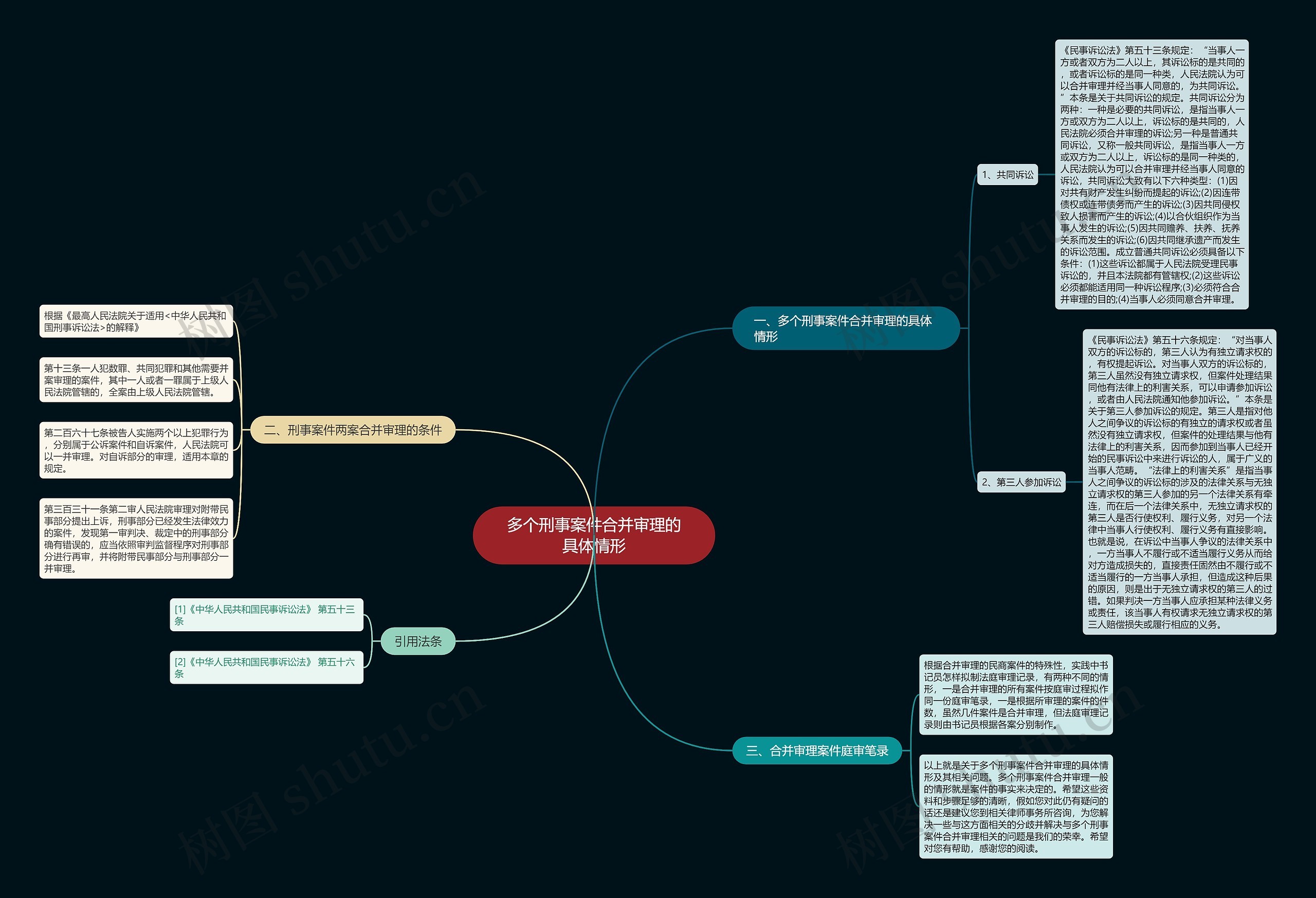 多个刑事案件合并审理的具体情形 多个刑事案件合并审理的具体情形