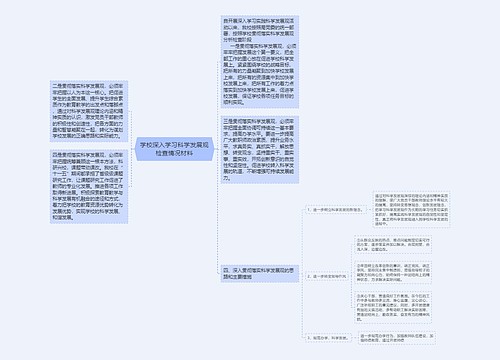 学校深入学习科学发展观检查情况材料