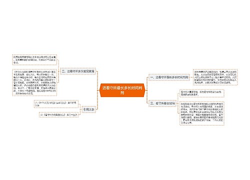 进看守所最长多长时间判刑