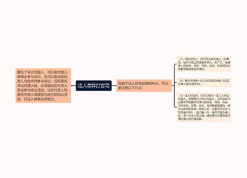 法人怎样打官司