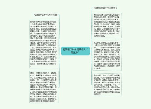 铜陵医疗纠纷调解引入“第三方”