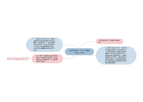 社区党总支学习十七届四中全会总结