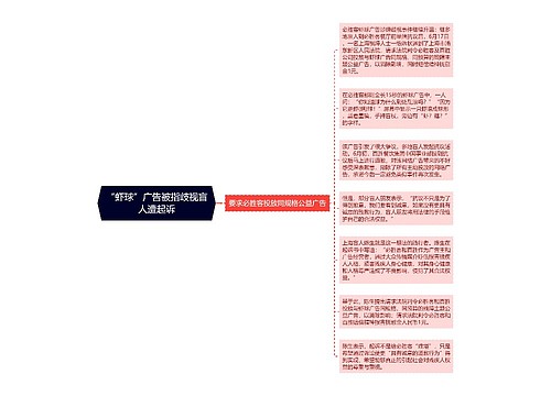 “虾球”广告被指歧视盲人遭起诉