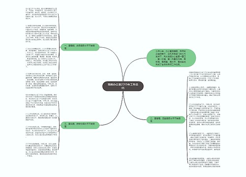 党政办公室2015年工作总结