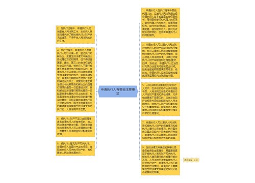 申请执行人有哪些注意事项