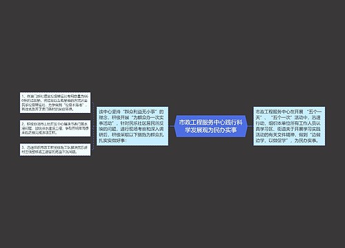 市政工程服务中心践行科学发展观为民办实事