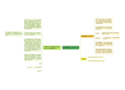 交通肇事罪上诉状怎么写