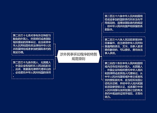 涉外民事诉讼程序的特别规定原则