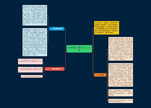 XX年局办公室主任个人总结