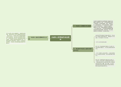 未成年人犯罪案件诉讼程序