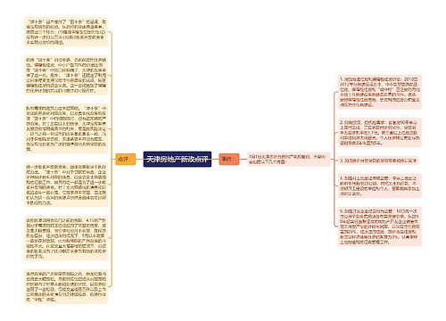 天津房地产新政点评