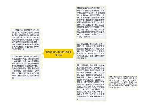 镇预防青少年违法犯罪工作总结