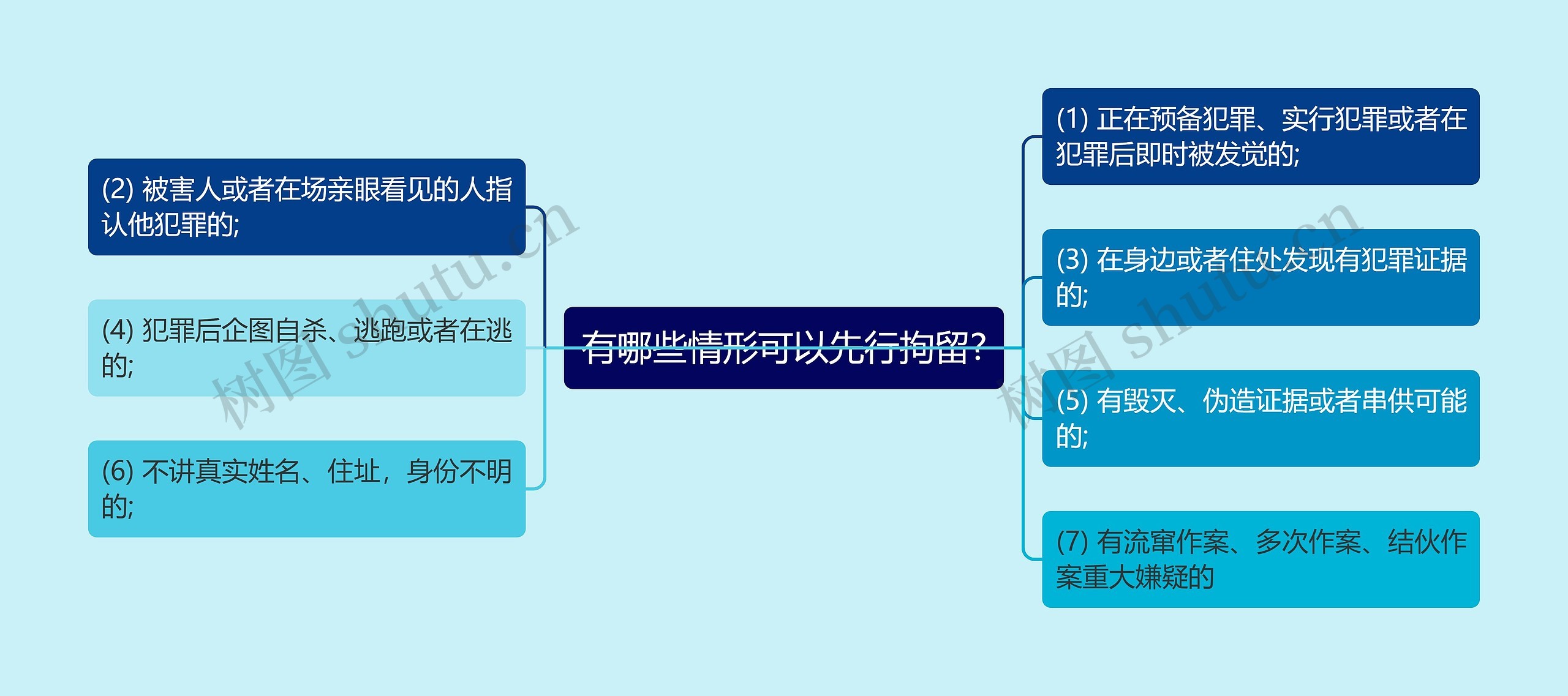 有哪些情形可以先行拘留?