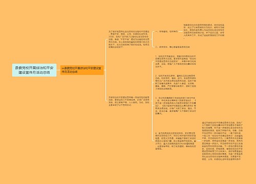 县委党校开展综治和平安建设宣传月活动总结