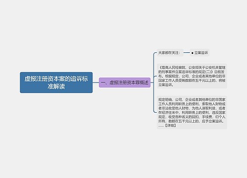 虚报注册资本案的追诉标准解读