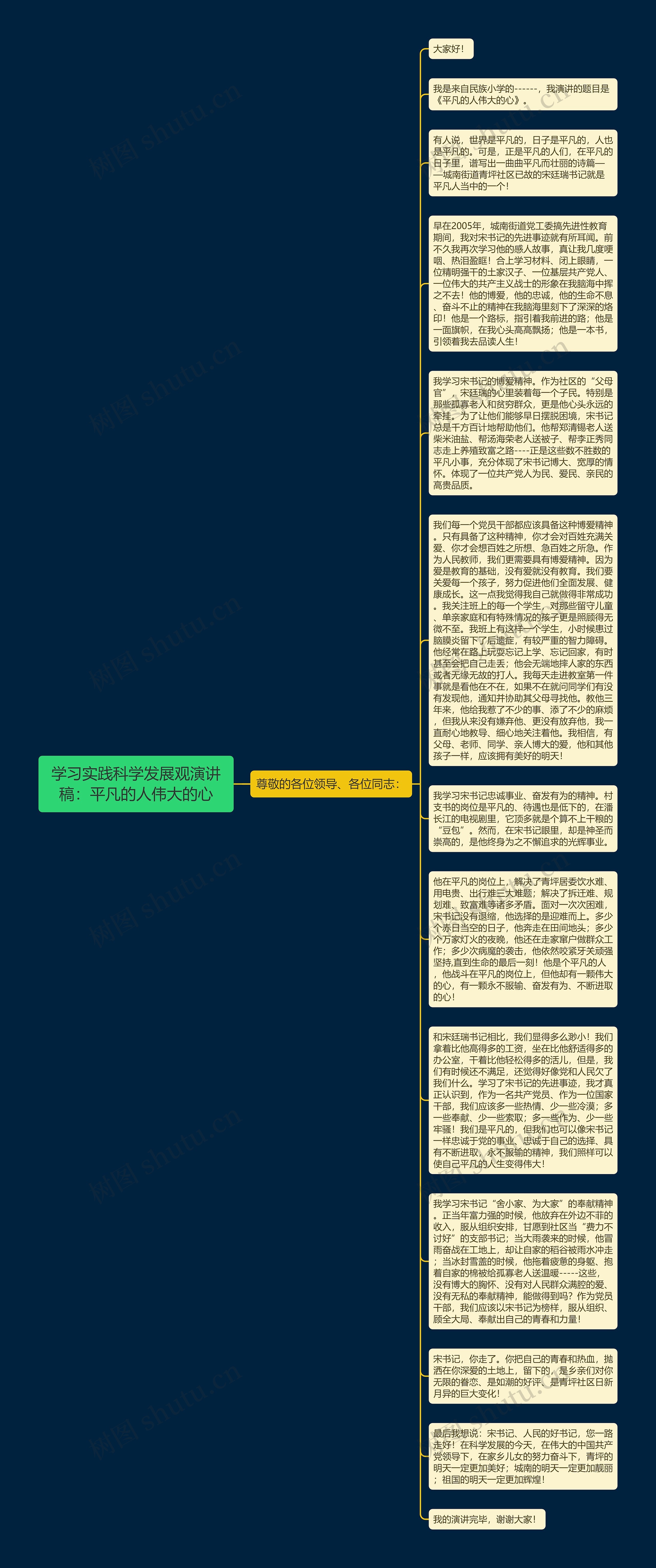 学习实践科学发展观演讲稿：平凡的人伟大的心