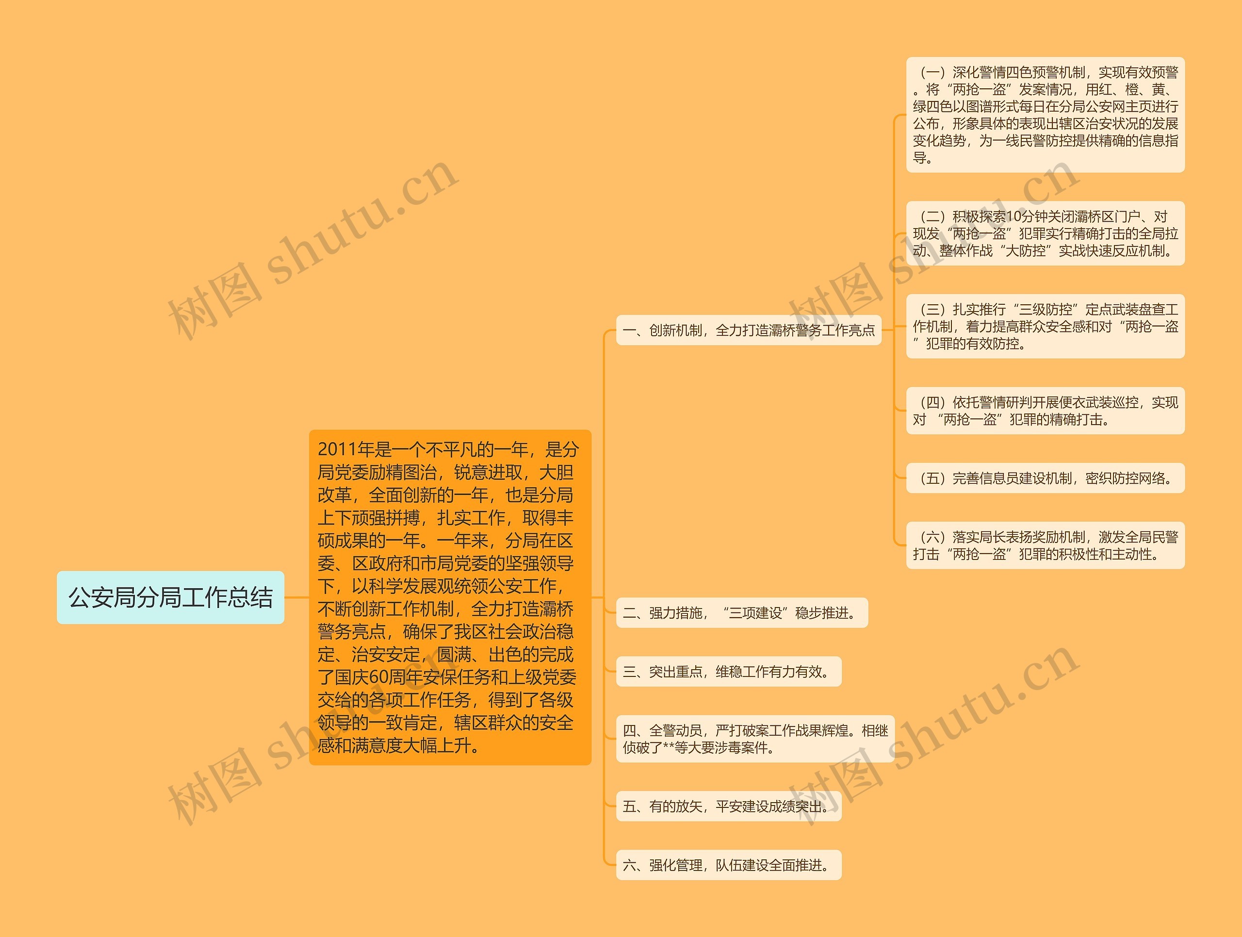 公安局分局工作总结