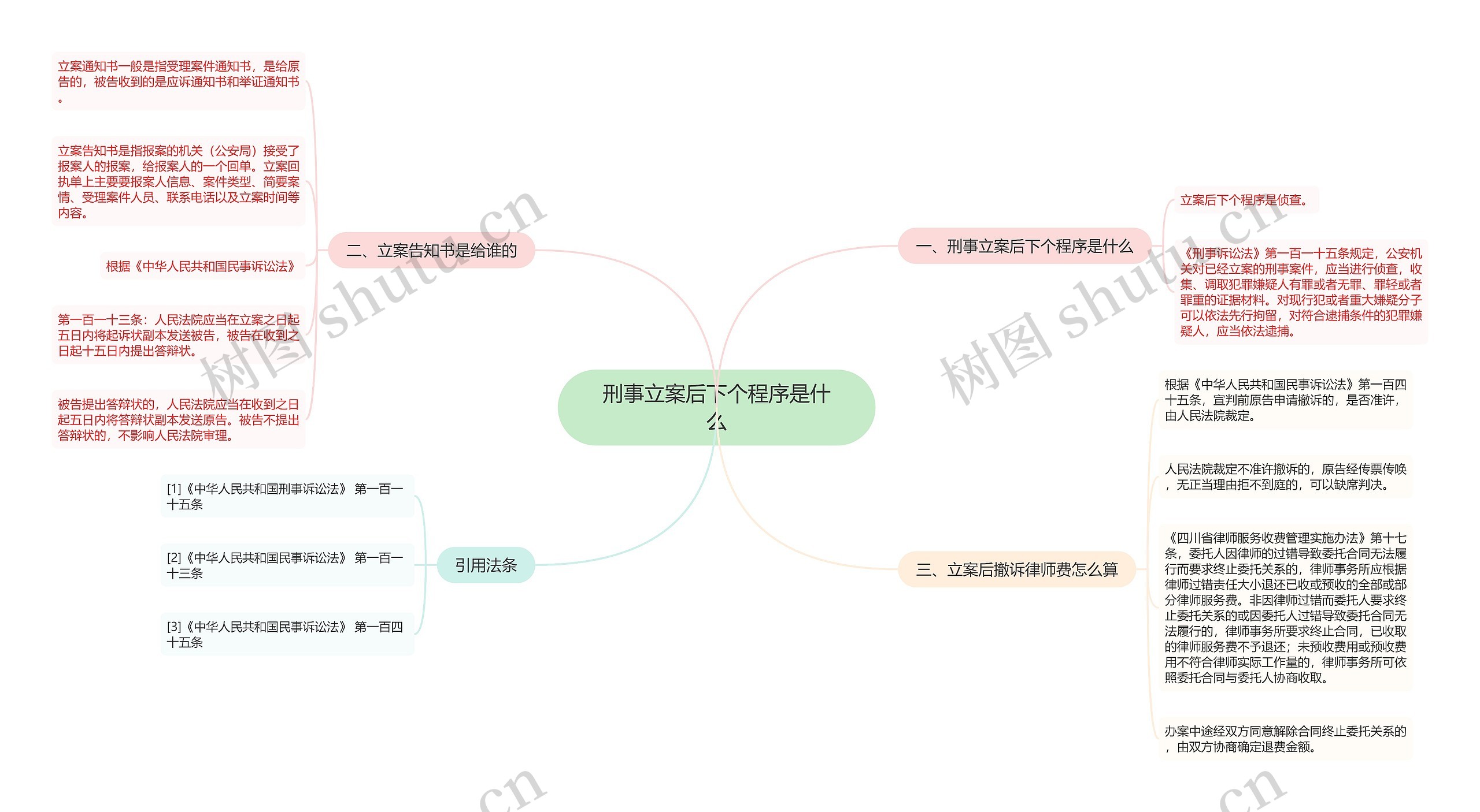 刑事立案后下个程序是什么思维导图