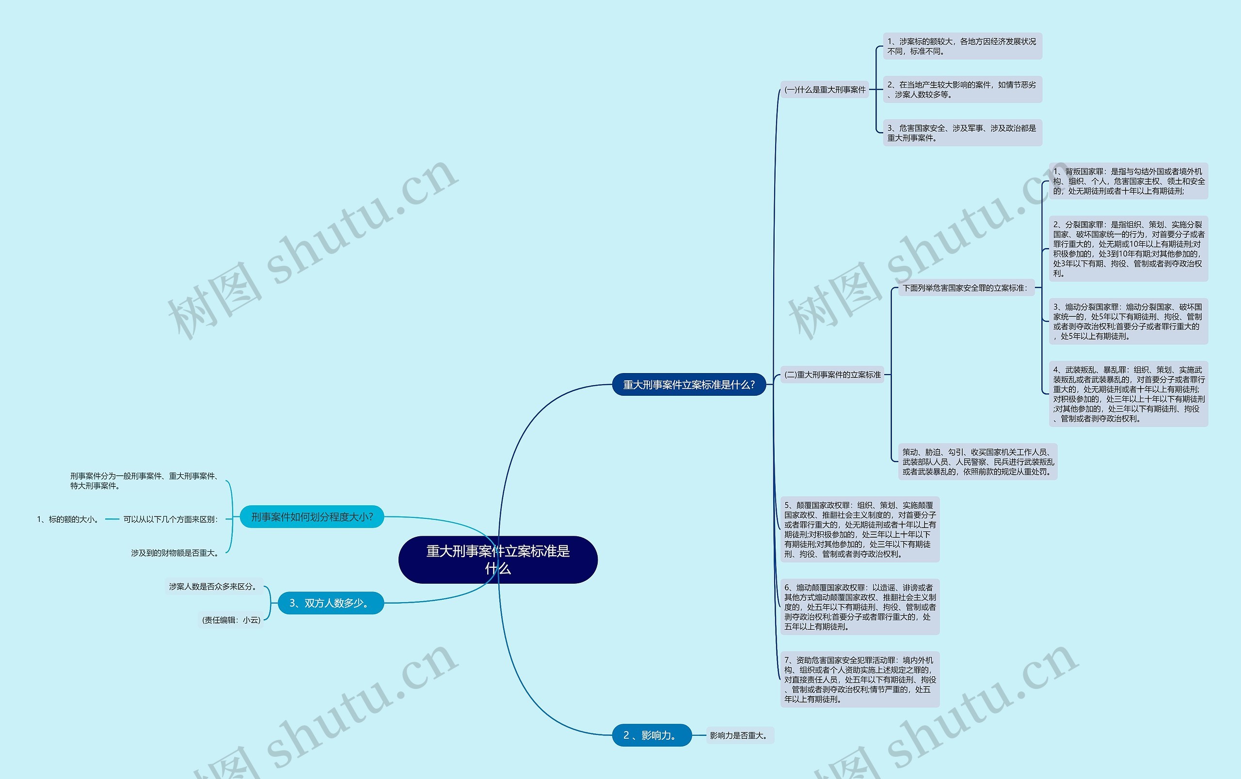 重大刑事案件立案标准是什么思维导图