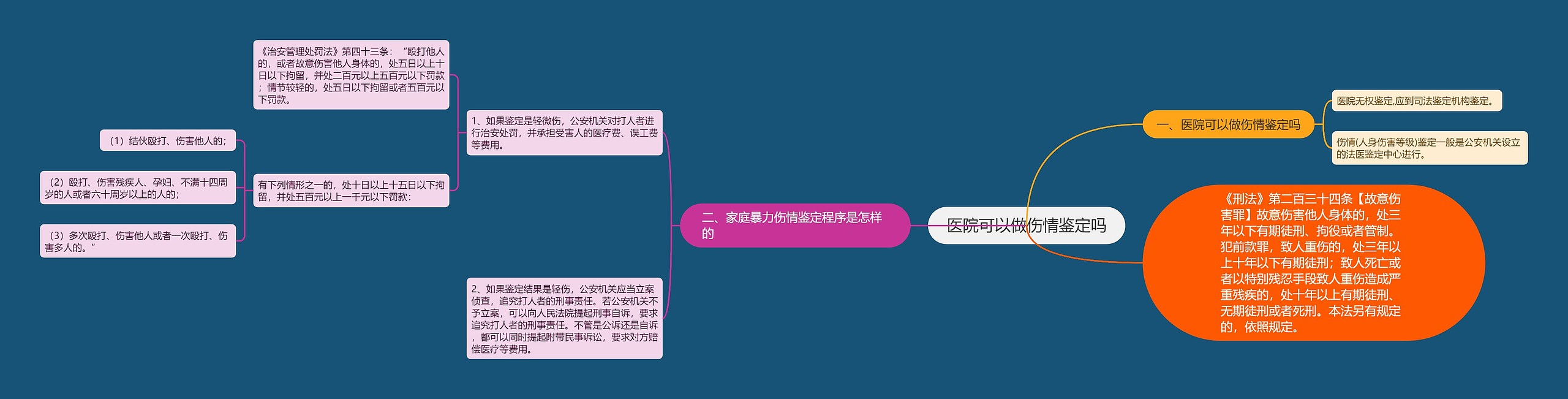 医院可以做伤情鉴定吗思维导图