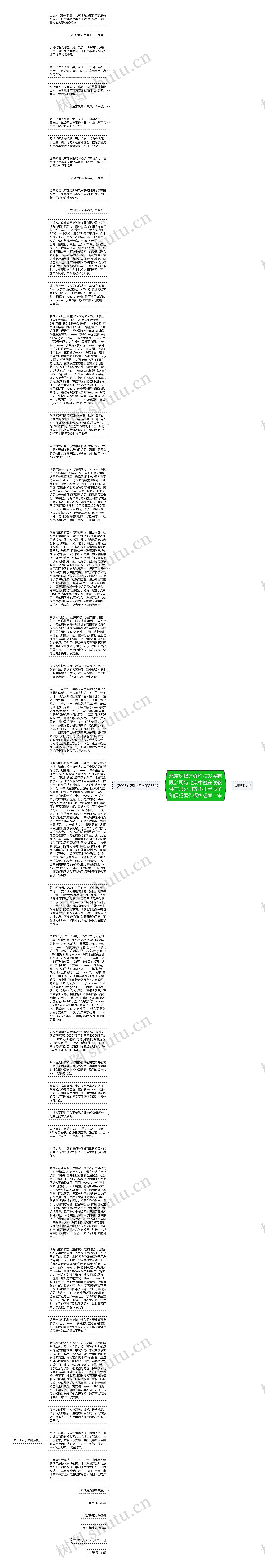 北京珠峰万维科技发展有限公司与北京中搜在线软件有限公司等不正当竞争和侵犯著作权纠纷案二审