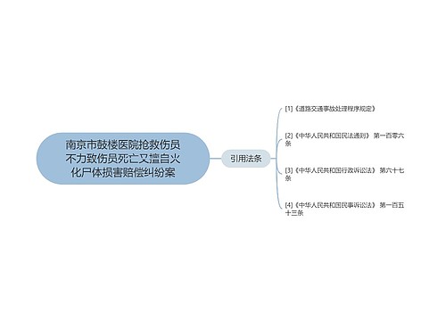 南京市鼓楼医院抢救伤员不力致伤员死亡又擅自火化尸体损害赔偿纠纷案