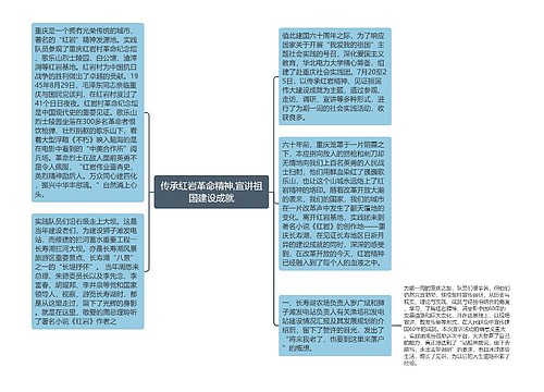 传承红岩革命精神,宣讲祖国建设成就