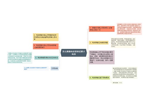 怎么搜集电话录音证据才有效