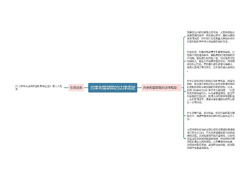 刑事拘留期限的法律规定