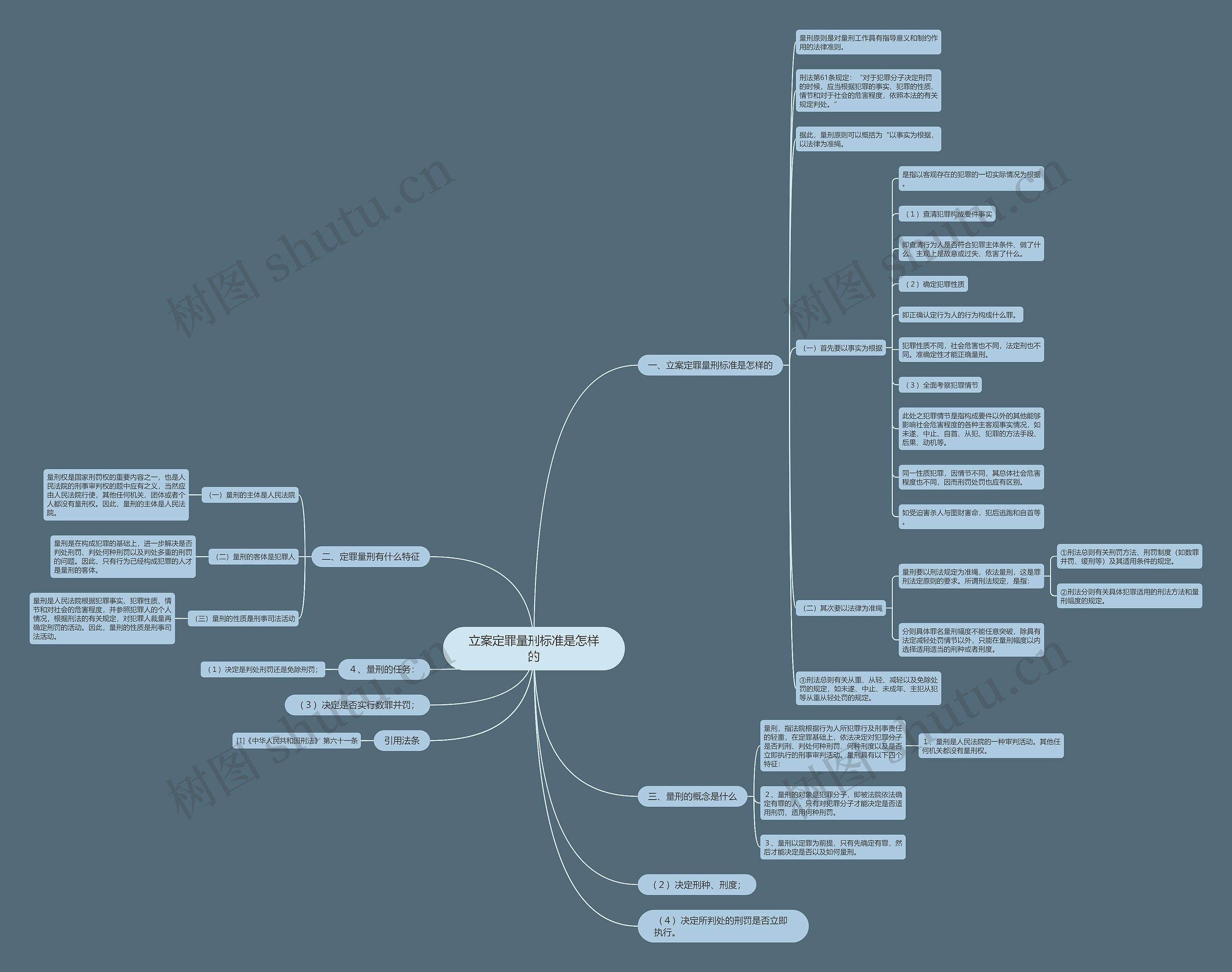 立案定罪量刑标准是怎样的思维导图