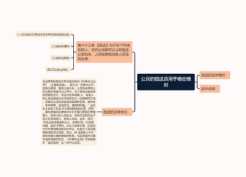 公民的扭送适用于哪些情形