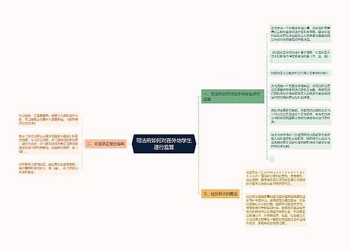 司法所如何对在外地学生进行监管