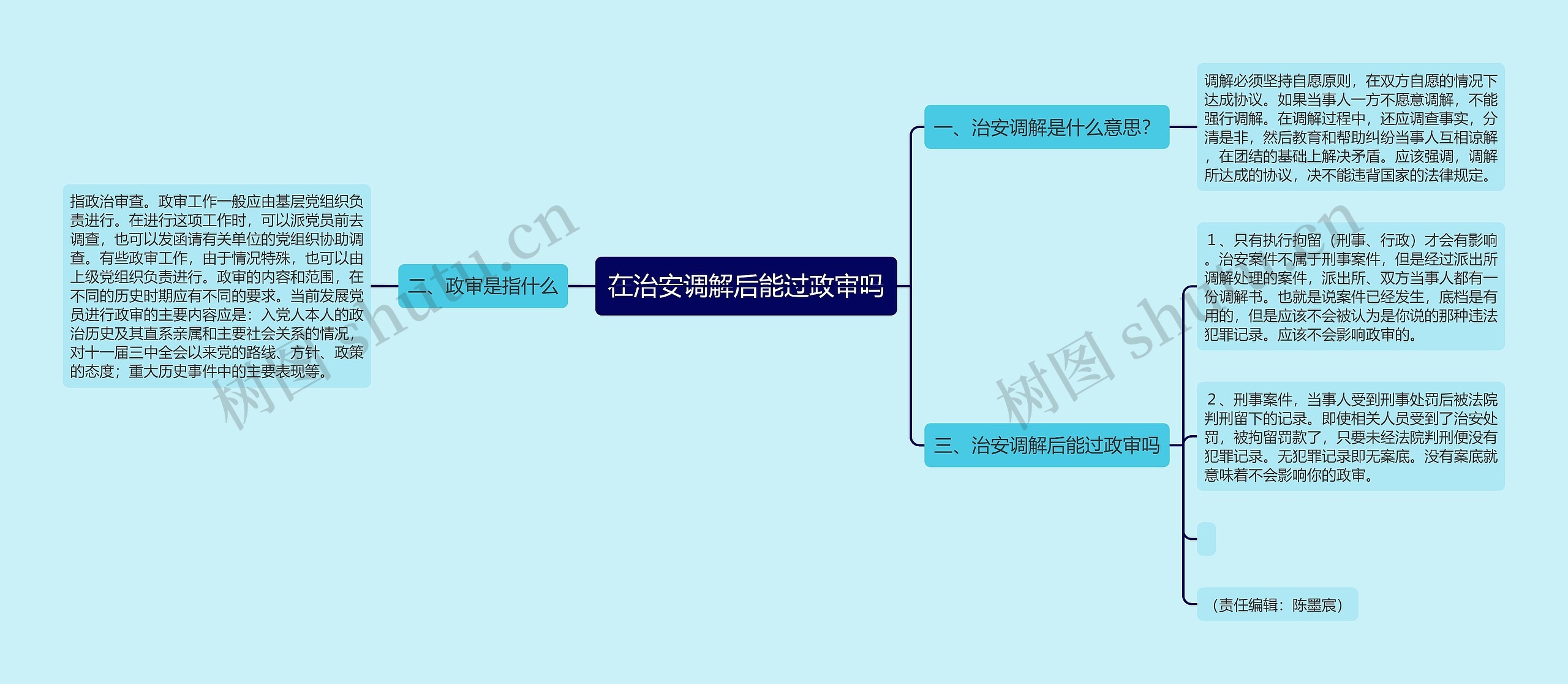 在治安调解后能过政审吗