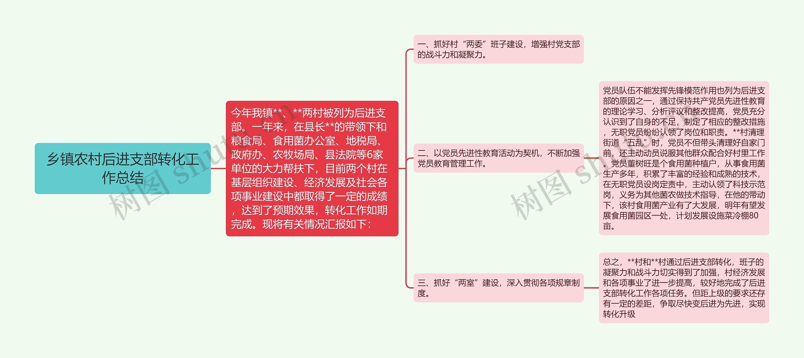 乡镇农村后进支部转化工作总结