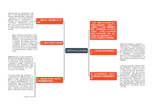 2008年计生工作总结