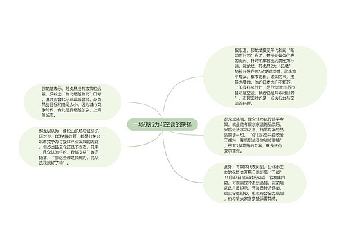 一场执行力与空谈的抉择