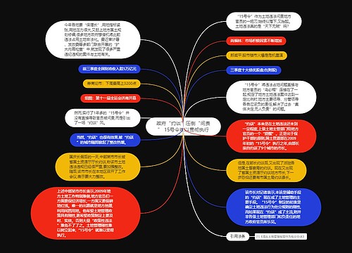 政府“约谈”压倒“问责” 15号令难以贯彻执行