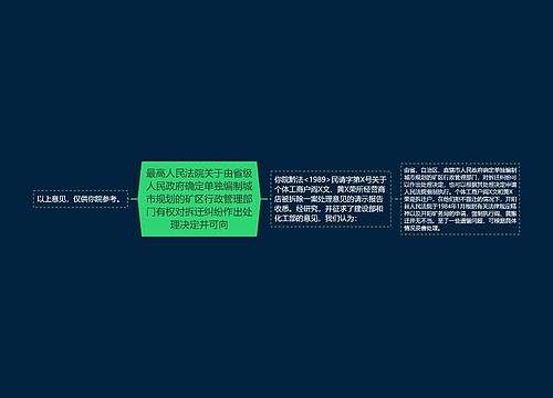 最高人民法院关于由省级人民政府确定单独编制城市规划的矿区行政管理部门有权对拆迁纠纷作出处理决定并可向