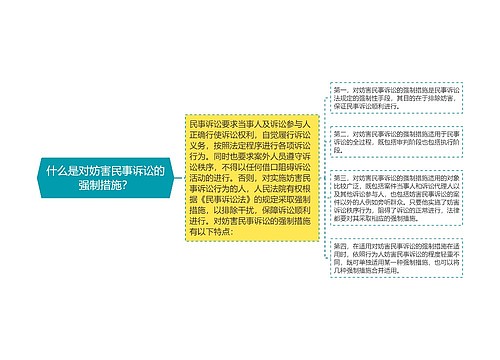什么是对妨害民事诉讼的强制措施？