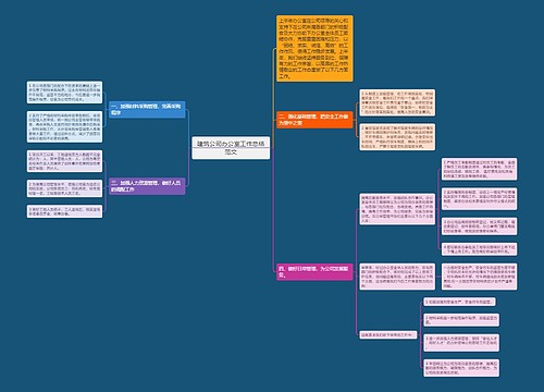 建筑公司办公室工作总结范文