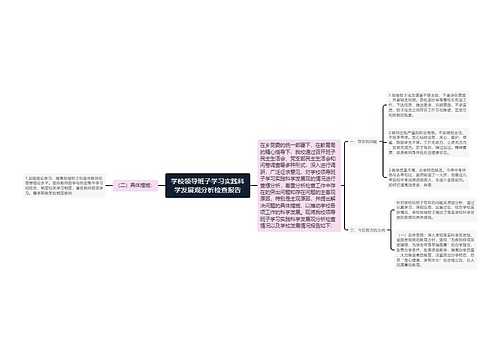 学校领导班子学习实践科学发展观分析检查报告